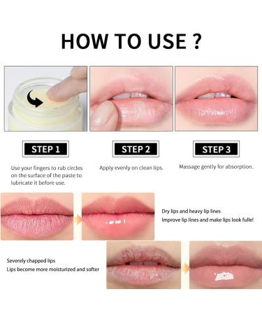 Collagen Lip Sleep Mask-Overnight Lip Repair Balm For ?Dry Chapped Lips Lip Wrinkles Plumping Smoothing Hydrating Moisturizes Lip Butter - Buy Online on GoSupps.com