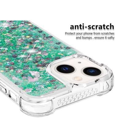 Buy Tivenfezk Nadoli Glitter Drive Sand Shell for iPhone 15 - Shockproof TPU Bumper & Liquid Quicksand Case - Transparent Green - Buy Online on GoSupps.com
