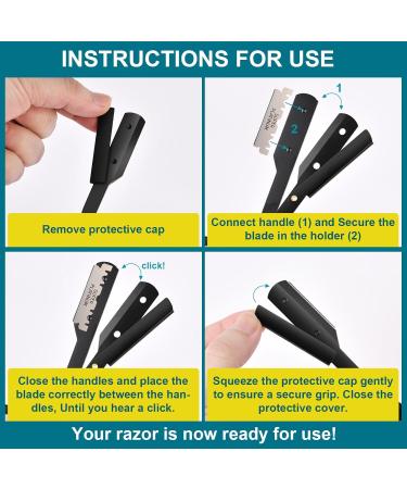 Uraqt Travel Razor Set for Men - Precision Barber Razor with 30 Double Blades & Case - Ideal for On-the-Go Grooming - Buy Online on GoSupps.com