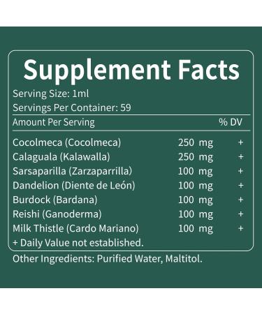 Cocolmeca Bark Immunity & Detox Drop Herbal Extract with Polypodium Leucotomos Sarsaparilla Milk Thistle Supplement Support Detoxification Immune System Digestive Health. 2oz Cocolmeca 2 Fl Oz (Pack of 1) - Buy Online on GoSupps.com
