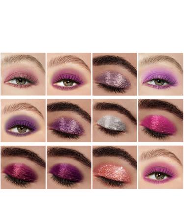 MAEPEOR Jam Purple Eyeshadow Palette - 9 Stunning Colors, Longlasting & Waterproof Shimmer Eye Shadow for Girls and Women (Set 3) - Buy Online on GoSupps.com