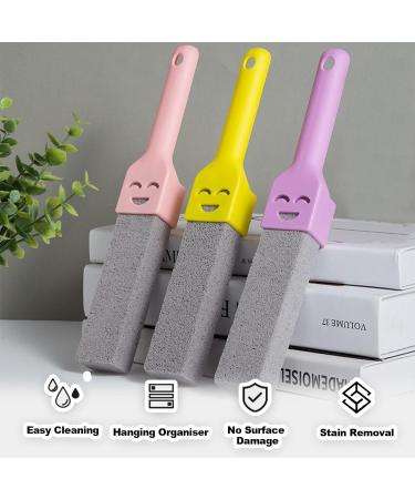 Fychuo Pumice Stone for Toilet Cleaner Brush 3 Pack Toilet Pumice Cleaning Stone with Smiley Handle Replaceable Toilet Bowl Cleaner Limescale Remover for Bathroom Kitchen Sink Pool - Buy Online on GoSupps.com