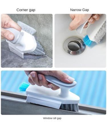 Gap Brush Floor Brush Scraping Brush Bathroom Floor Brush Bathroom Corner Gap Toilet Cleaning Brush White Gray - Buy Online on GoSupps.com