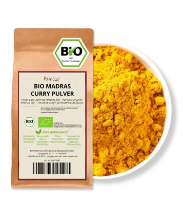 Kamelur Organic Curry Powder Madras - 500 grams - Aromatic hot Madras Curry Powder Organic