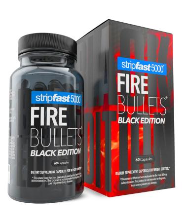 Fire Bullets Max Strength Black Edition for Women & Men, Keto Friendly, 30 Days Supply