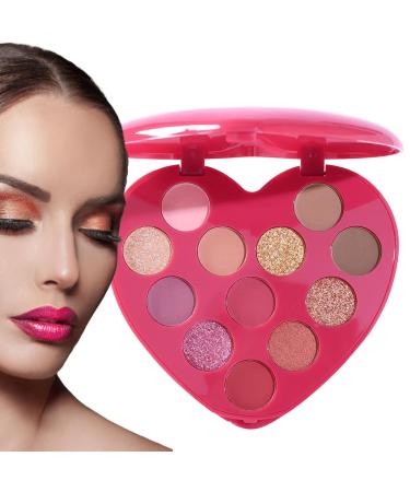 Eyeshadow Palette Bright Shimmer Eyeshadow Palette | Long Lasting and Highly Pigmented Make Up Eye Shadows for Women Girls Holiday Rowces 02