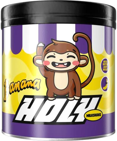 HOLY Milkshake Banana 50 portions avec vitamines B C et D et ar mes 100% naturels sans sucre sans caf ine et vegan poudre pour milkshake hypocalorique au go t de banane Banana 350 g (Lot de 1)