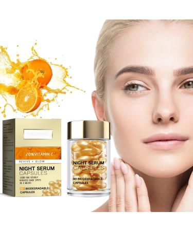 Serum Vitamine C Visage S rum De Vitamine C Anti- ge S rum Antioxydant Pour Le Visage Vitamin C Capsules Pour Le Visage Pour Raffermir La Peau Et R duire Les Ridules (30pcs)