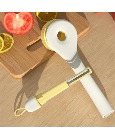 Ulafbwur Kitchen Cleaning Brush Set 6 Replacement Heads Non-Slip & Oil-Free Long Handle 5.1cm Multifunctional Peeler Sponge & Scrubber in Beige Ideal for Efficient Cleaning - Buy Online on GoSupps.com