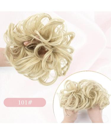 Vlasy Messy Bun Hair Piece 35g 101# | Curly Wavy Scrunchies Extensions for Women | Synthetic Chignons Updo Accessory for Girls - Buy Online on GoSupps.com