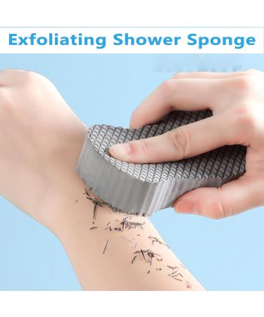 Ultra Soft Exfoliating Shower Sponge - Multi-Texture Deep Cleansing Shower Gadget | Skin-Friendly & Gentle Exfoliation (4 Colors - Buy Online on GoSupps.com