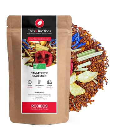 Th s & Traditions Rooibos Cranberry Ginger ORGANIC | Bag 100g bulk | Certified Organic