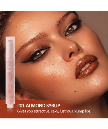 U-Shinein Jelly Lipstick: Tinted Heart-Shaped Lip Glaze for Nourished, Fuller Lips (Almond Syrup) - Buy Online on GoSupps.com