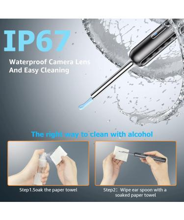 Wireless Ear Wax Removal Otoscope with 6 LED Lights - 1080P Camera for iPhone, iPad & Android | Visual Ear Scope for Smartphones - Buy Online on GoSupps.com