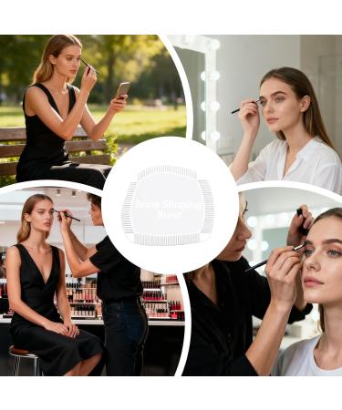 R gle sourcils | Pochoir de mesure r utilisable comme guide | Aide la mise en forme des sourcils | Pour maquillage du visage professionnel d butant maison utilisation quotidienne et Carte sourcils de type D - Buy Online on GoSupps.com