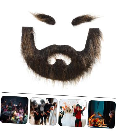 Outanaya 1 Set Beard Dress up Fake Whiskers Beard Costume Fake Long Beard Christmas Santa Claus Beard Plush - Buy Online on GoSupps.com
