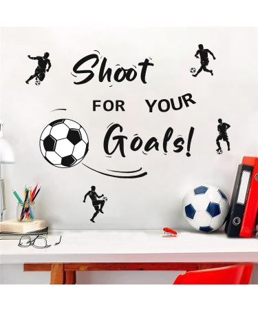 Football Player Wall Decals - Soccer Sport Stickers for Boys Bedroom - Kids Room Decor - Buy Online on GoSupps.com