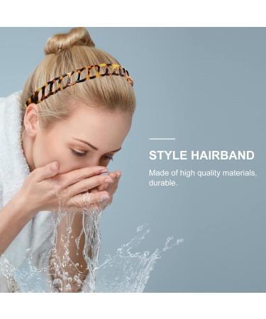 Lurrose Tortoiseshell Headband | Non-Slip Acetate Comb Hair Loop | Stylish Hair Accessory for Women & Girls - Buy Online on GoSupps.com