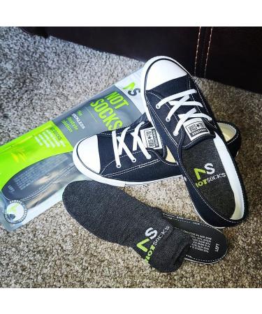 NotSocks Bamboo Charcoal Shoe Liner Insert + Cover - Heather Grey - Buy Online on GoSupps.com