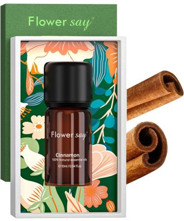 FLOWERSAY Cinnamon Essential Oil 10ml 100% Pure Cinnamomum Cassia from China Aromatherapy Grade for Diffuser Massage Soap Making DIY - Buy Online on GoSupps.com