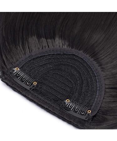 SEGO Clip-in Pony Hairpiece Extensions - Realistic Dark Black Fringe Bangs One Piece Front Hair Extension for International Shipping - Buy Online on GoSupps.com