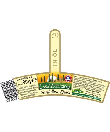 Buy Casa Deliziosa Anchovy Fillets in Oil - 90g Pack of 4 | Premium Quality International Shipping - Buy Online on GoSupps.com