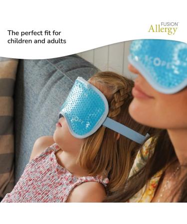 FUSION Allergy Cooling Eye Mask with HydroCool Technology - Super Soft & Reusable - Quick Relief from Hay Fever Symptoms Migraines Congestion Sinus Pain and Puffy Irritated Eyes - Buy Online on GoSupps.com