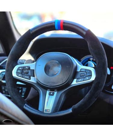For G30 G31 G32 G20 G21 G14 G15 G16 X3 G01 X4 G02 X5 G05 M Sport Non-Slip Leather Braid Car Steering Wheel Cover Wrap - Buy Online on GoSupps.com