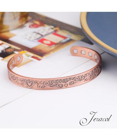 Jeracol 8X Ultra Strength Pure Copper Magnetic Bracelet with Tree of Life Design - Gift Box Included - Buy Online on GoSupps.com