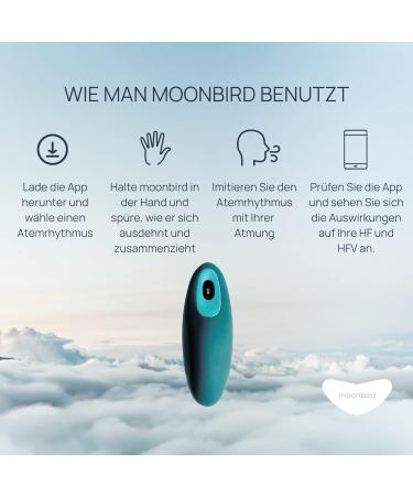 Moonbird Breathing & Meditation Device - Ultimate Sleep Aid for Adults | Stress Relief & Fear Reduction | Green Blue Blue Green - Buy Online on GoSupps.com