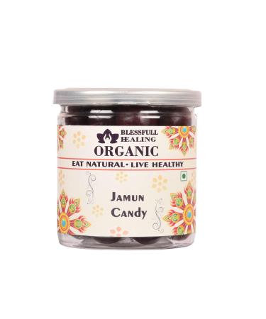 Blessfull Healing Organic Jamun Candy 350 Gram Airtight Container (Packing May Vary)