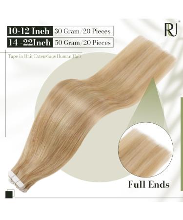 Runatur 50cm Real Hair Extensions - Invisible Tape Extensions - Blond #16P24 - 50g Long Hair - Buy Online on GoSupps.com