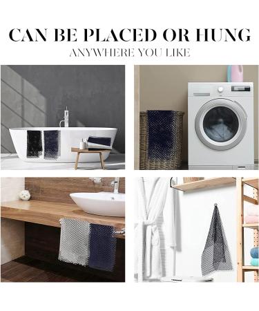 African Bath Sponge Set - Exfoliating Body Scrubber Trio in Black, White, Grey - Buy Online on GoSupps.com