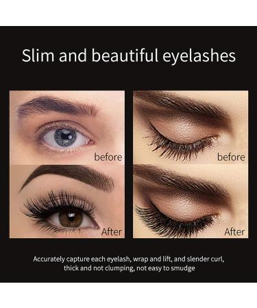 4D Silk Fiber Mascara Black Liquid Lash Extensions - Volumizing, Lasts 24 Hours, No Clump, Smudge Proof, Lengthening, Thickening, Tinted, Washable Formula - Soft Black 01, 1PC - Buy Online on GoSupps.com