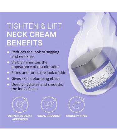 Tighten and Lift Neck Cream Neck Firming Cream for Sagging Skin Neck Tightening Cream with Collagen Firming Cream for Loose Skin Tighten & Lift Firming Neck Cream Anti Aging Neck Cream-50ML - Buy Online on GoSupps.com