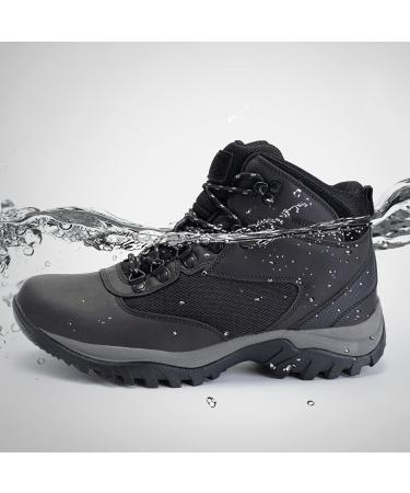 ZASEPY Men's Hiking Boots Non-Slip Mid Top Water Resistant | Black 078 - Buy Online on GoSupps.com