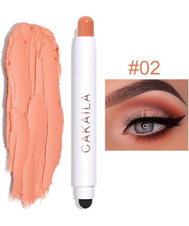 Eye Shadow Sticks | Double-end Matte Pearlescent Silkworm - Stick Highlighter Makeup Automatic Rotating for Women Girls - Buy Online on GoSupps.com