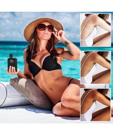  Mimoqk Tanning Oil Skin Tanner 100 ml Natural Liquid Ultra Fast Absorbing Intensifier Moisturizing Complex Enhanced Facial Radiance Sunbathing Formula for Outdoor Indoor - Buy Online on GoSupps.com