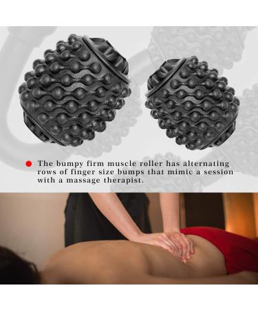 POUNDSAYA Muscle Roller Massage Roller Cellulite Roller Foam Roller Trigger Point Muscle Roller for Calves Leg Arms Deep Tissue fit roll Massager fitroll Muscle Roller (Black) - Buy Online on GoSupps.com