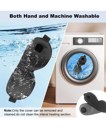 Aroma Season Cordless Heated Eye Mask - Warm Compress for Dry Eyes Styes & Blepharitis | Moist Heat Treatment Gift for Men & Women (Black - Buy Online on GoSupps.com