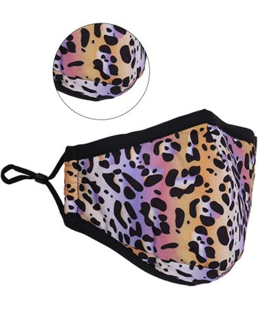 Washable Reusable 3-Layer Cotton Cloth Face Mask - Mix Color Leopard Print | One Size Fits Most - International Shipping - Buy Online on GoSupps.com