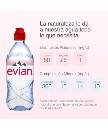 Evian Natural PET water 750 ml 12 pieces - Buy Online on GoSupps.com