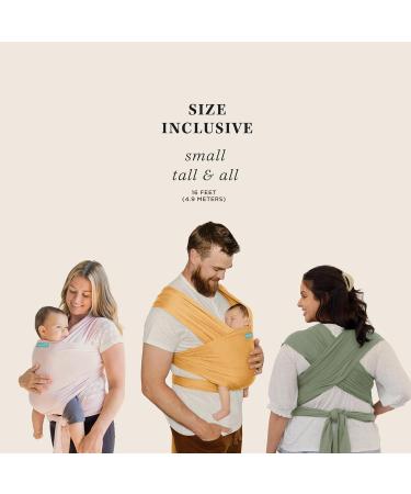Moby Rose Quartz Classic Baby Wrap Carrier | 100% Cotton, Breathable & Stretchy | For Newborn to Toddler up to 33lbs | Unisex - Buy Online on GoSupps.com