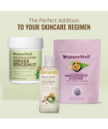 NATURE WELL Ginger Bergamot Moisturizing Cream - 16 Oz, For Face & Body, with Natural Oils & Extracts - Buy Online on GoSupps.com