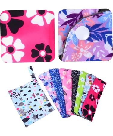 Washable Bamboo Carbon Fiber Period Pads Set for Women - Reusable Menstrual Napkins for Nursing and Postpartum Care - Buy Online on GoSupps.com