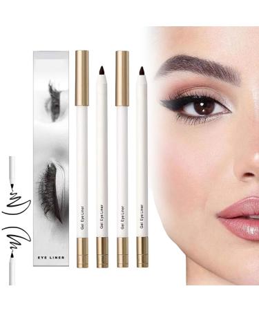 Ripobserve Eyeliner Eye Line Waterproof Eye Pencil Non-Smudging Waterproof Long-Lasting Eyeliner Pencil Extra Fine Eyeliner With Sharpener Matte Eyeliner Waterproof 2pc A