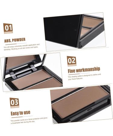 Poudre Ombrer Bicolore Palette Compacte pour Contouring et Illumination Visage Maquillage Professionnel Mariage Usage Quotidien - Buy Online on GoSupps.com