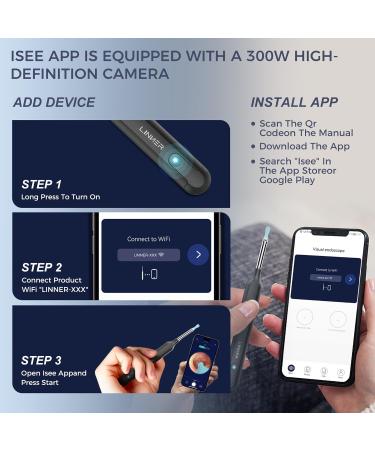 Smart Visual Ear Wax Remover Kit - 1080p HD Camera LED Lights & Waterproof Ear Cleaning Tool for iOS & Android - Buy Online on GoSupps.com