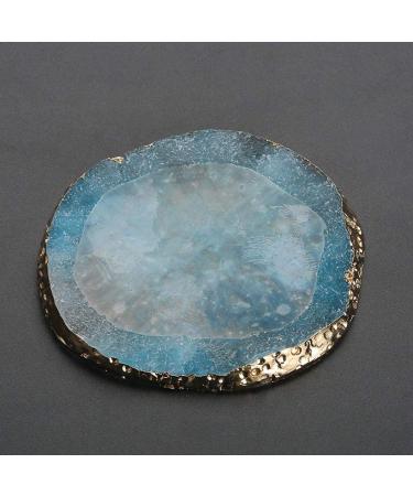 Nail Art Palette - Gold Edged DIY Tool for Nail Polish & Manicure Designs | Perfect for Resin & Color Drawing - Buy Online on GoSupps.com