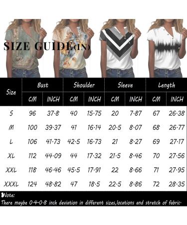 Buy Women's Oversized V Neck Short Sleeve Tops - Trendy Loose Casual Printed Button Down T-Shirt in Blue - Perfect for All Occasions - Buy Online on GoSupps.com